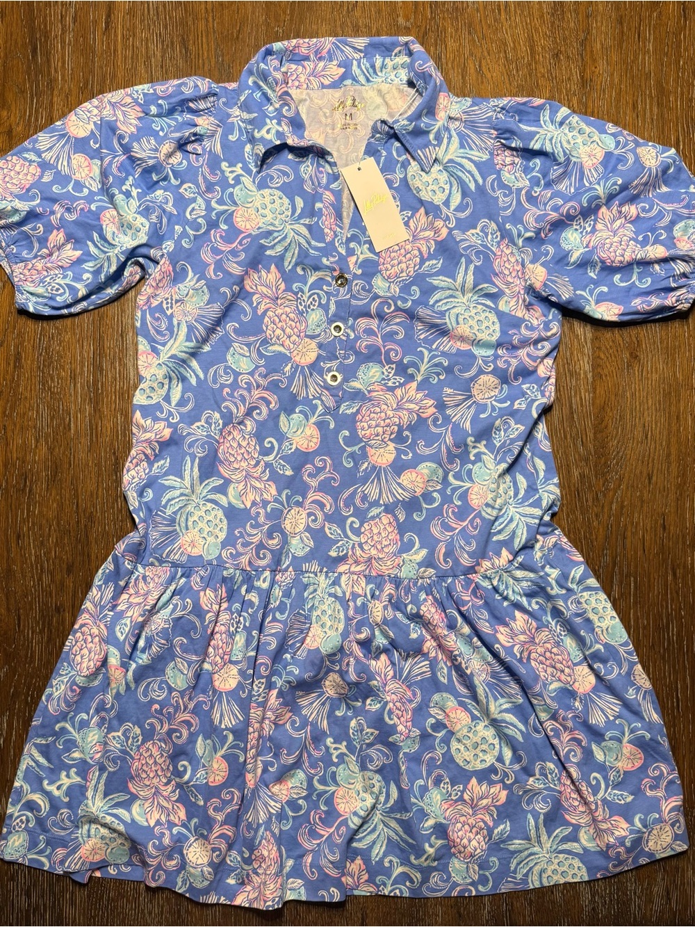 Lilly Pulitzer Bingley Dress - Blue Pineapple & Floral